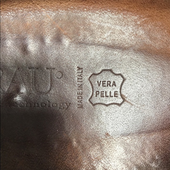 Frau Italian Leather Shoes Men’s Size 42 EU 8 1/2 US Brown Footwear Italy - Picture 11 of 15